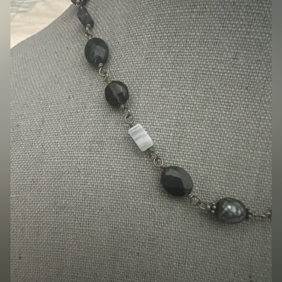 SILPADA* Retired Bead Multi Natural Stone Choker Necklace - Picture 4 of 7